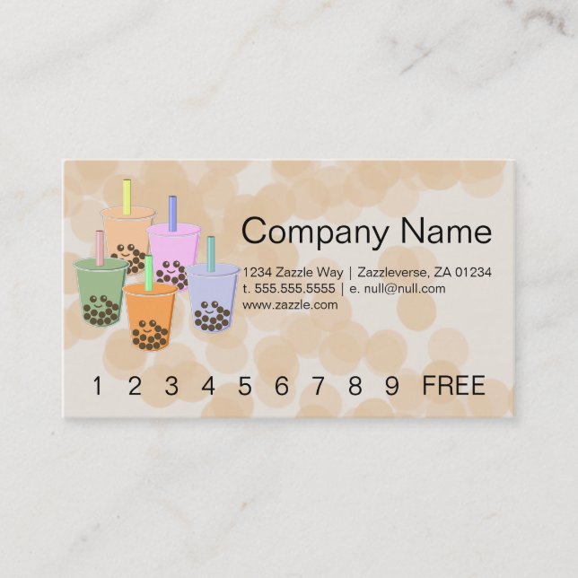 Boba on Parade Loyalty Card (Front)
