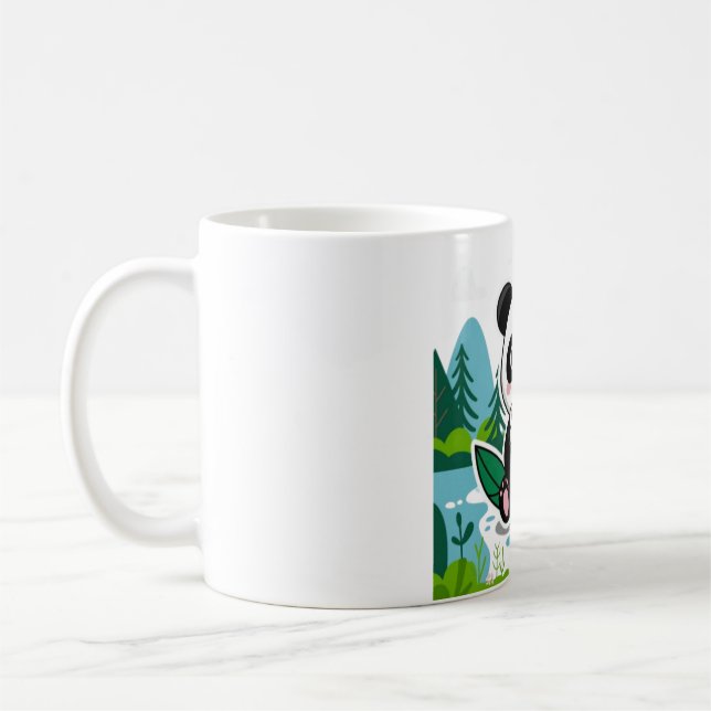 Boba Panda Delight Coffee Mug (Left)