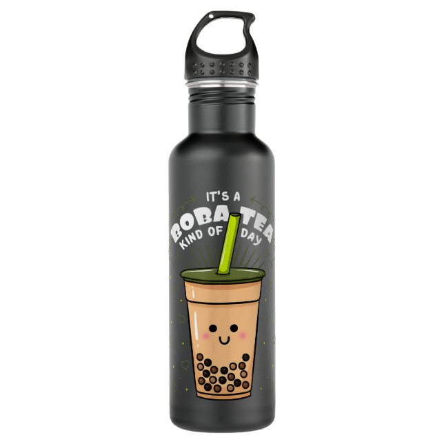 Boba Tapioca Pearls Tea-Based Drink Bubble Milk Te 710 Ml Water Bottle (Front)