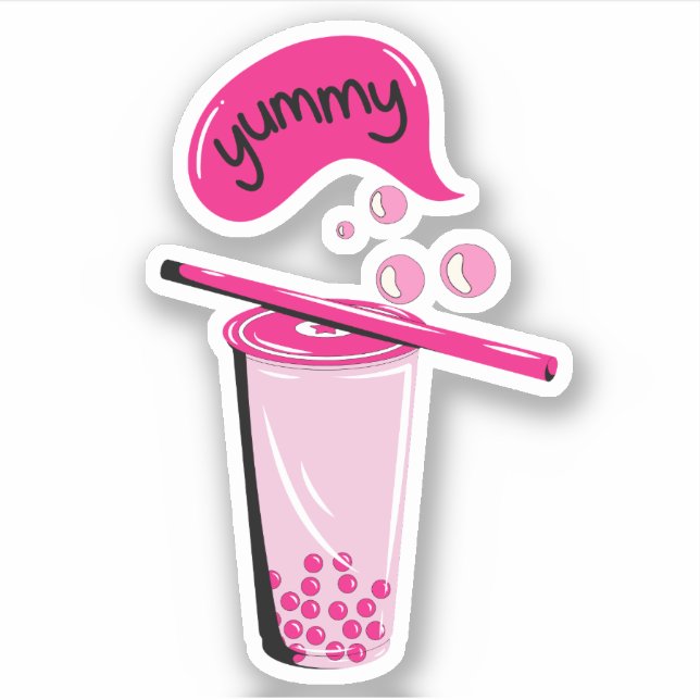 boba tea bubble milk matcha tea pink tea lover  (Front)