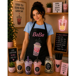 boba tea bubble tea apron