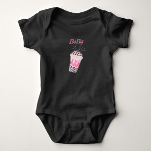 boba tea bubble tea  baby bodysuit