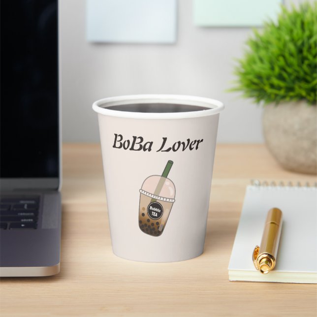 boba tea bubble tea paper cups (Insitu)