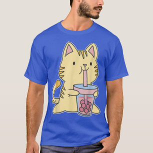 Boba Tea Cat Japan Sweet Otaku Harajuku Neko Anime T-Shirt