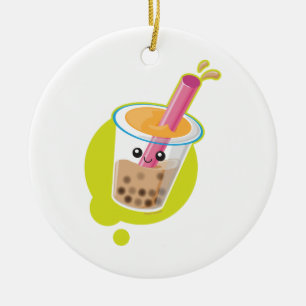 Boba Tea Ceramic Ornament