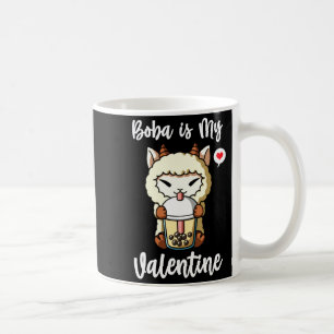 Boba Tea Is My Valentine Sheep Anti Valentines Day Coffee Mug