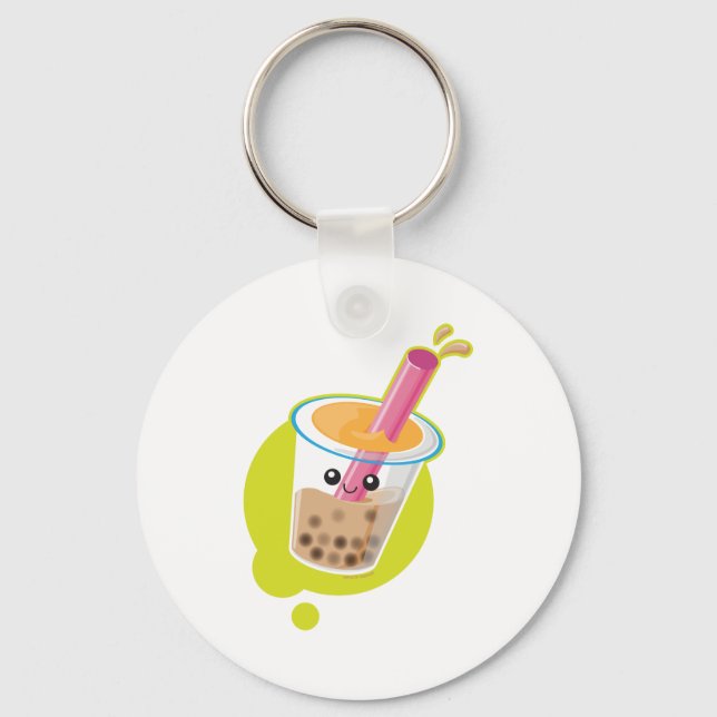 Boba Tea Keychain (Front)