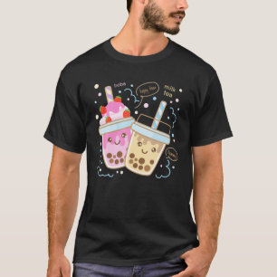 Boba Tea Milk Tea Bubble Tea Kawaii Cute Fairy Kei T-Shirt