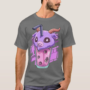 Boba Tea Pastel Goth Style - Kawaii Bubble Tee Bap