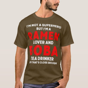 Boba Tea Ramen Cute Kawaii Bubble Milk Tea 245 T-Shirt