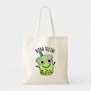 Boba Teeth Funny Boba Tea Pun Tote Bag