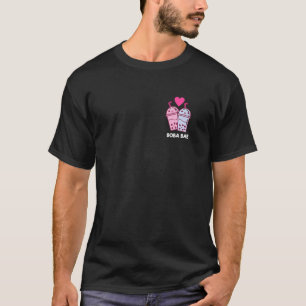 Boba Two Baes Pocket Bubble Tea Boba Couple Drinki T-Shirt