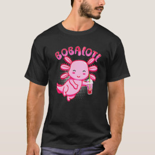 Bobalotl Axolotl Boba Tea Bubble Milk T-Shirt