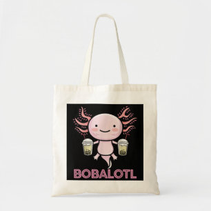 Bobalotl Axolotl Boba Tea  Tote Bag