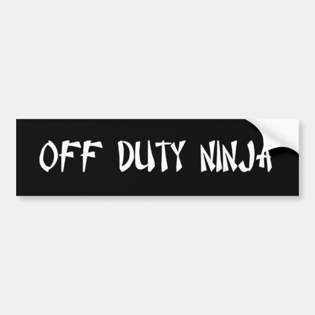 Bobba, N.I.T., O.D.N. Bumper Sticker (Front)