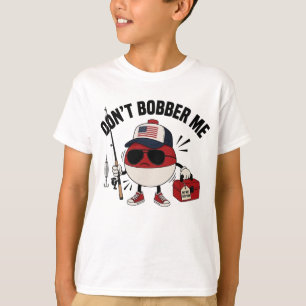Bobber Fisherman Pun Patriotic Fishing Boys Humour T-Shirt
