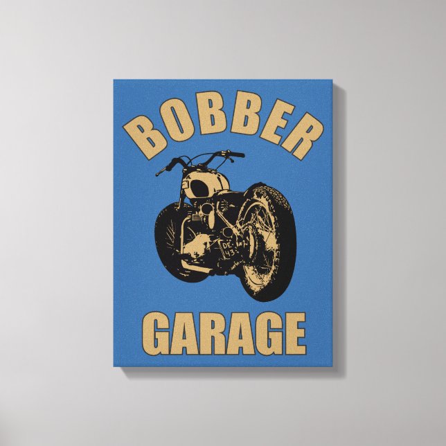Bobber Garage Canvas Print (Front)