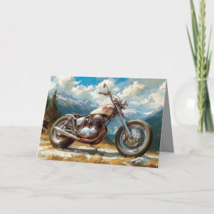Bobber Motorcycle Card