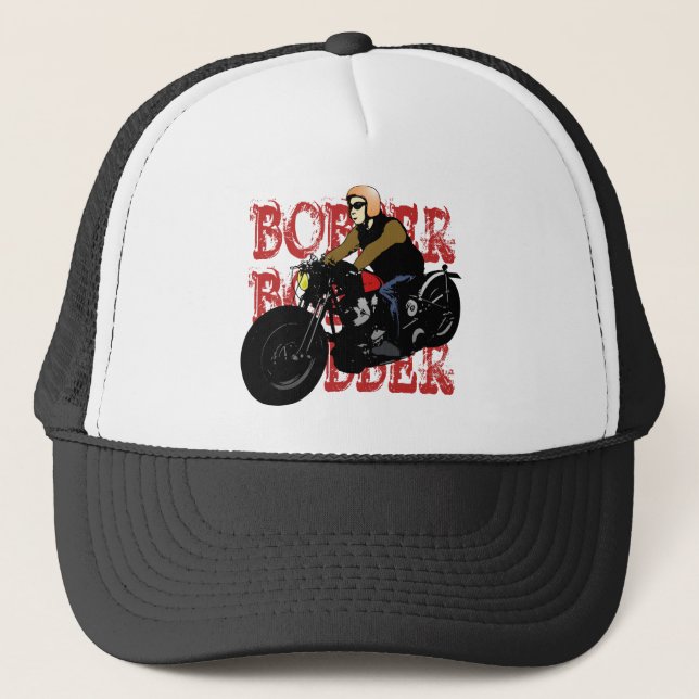 Bobber Rider Trucker Hat (Front)