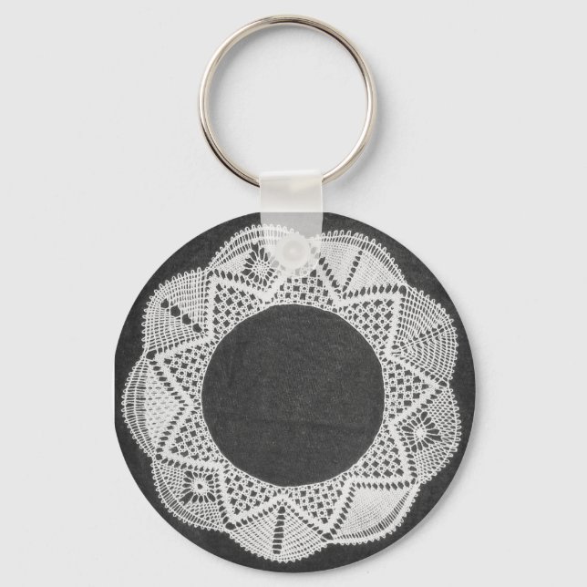 bobbin lace sampler keychain (Front)