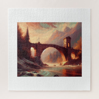 Bobbio Bridge Italy,  Jigsaw Puzzle