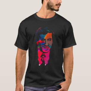 Bobby Fischer Dye Multicolor Portrait T-Shirt