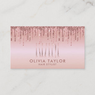 Bobby Pins Hair Stylist Hair Salon Hairdresser Business Card