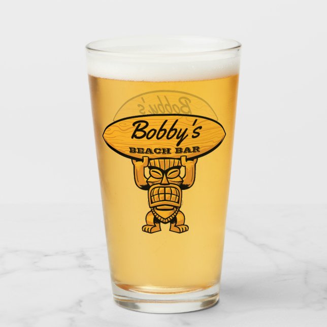 Bobby's Beach Bar Glass (Front Filled)