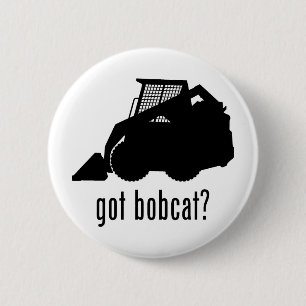 Bobcat 2 Inch Round Button