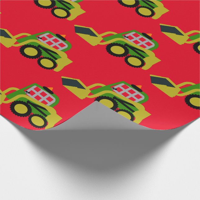 Bobcat excavator wrapping paper (Corner)