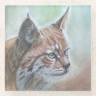 Bobcat Outdoor Cushion Glass Coaster