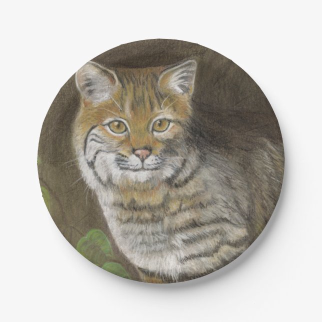 Bobcat Paper Plate (Front)