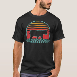 Bobcat Retro Vintage 80s Style Animal Lover Gift  T-Shirt