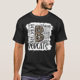 Bobcats School Sports Fan Team Spirit Mascot  Blea T-Shirt