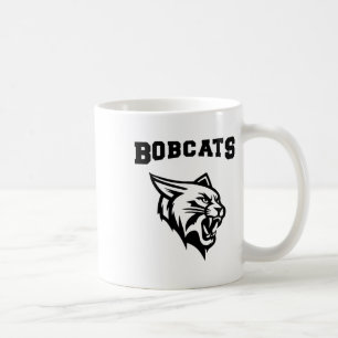 Bobcats Sports With Mascot Sticker Coffee Mug
