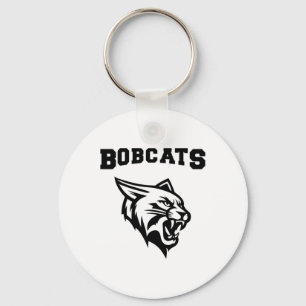 Bobcats Sports With Mascot Sticker  Keychain
