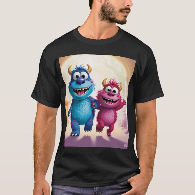 Bobo and Zippy: Bright Friends in a Monster World T-Shirt (Front)