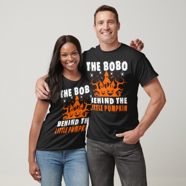 Bobo Behind Little Pumpkin Halloween Gift T-Shirt (Unisex)