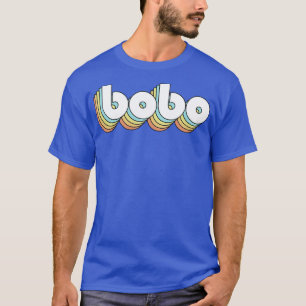 Bobo Retro Rainbow Typography Faded Style T-Shirt