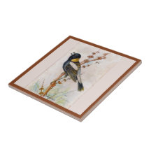 Bobolink Large Bird Ceramic Tile
