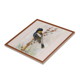 Bobolink Large Bird Ceramic Tile