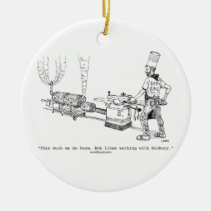 Bob's BBQ Ornament (round, oval, square)