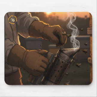 Bob's Bees Mouse Pad The Smoker