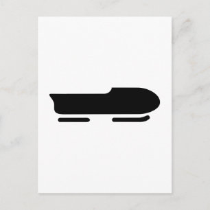 Bobsleigh logo postcard