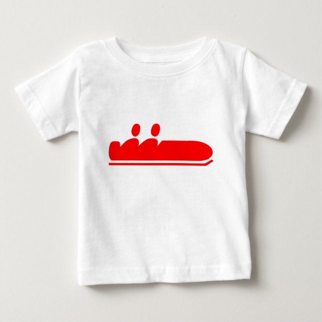 Bobsleigh - Red Baby T-Shirt (Front)
