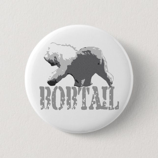 Bobtail 2 Inch Round Button (Front)