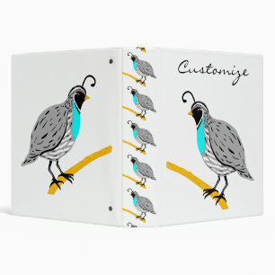 Bobwhite Blue-throated Quail Thunder_Cove Binder