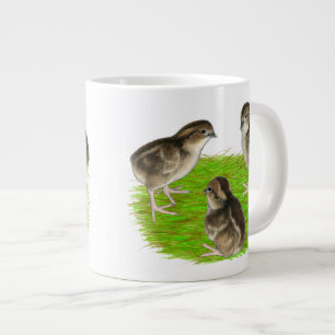 Bobwhite Quail Chicks Large Coffee Mug