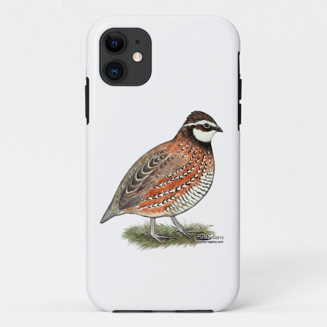 Bobwhite Quail Rooster Case-Mate iPhone Case (Back)