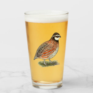 Bobwhite Quail Rooster Glass